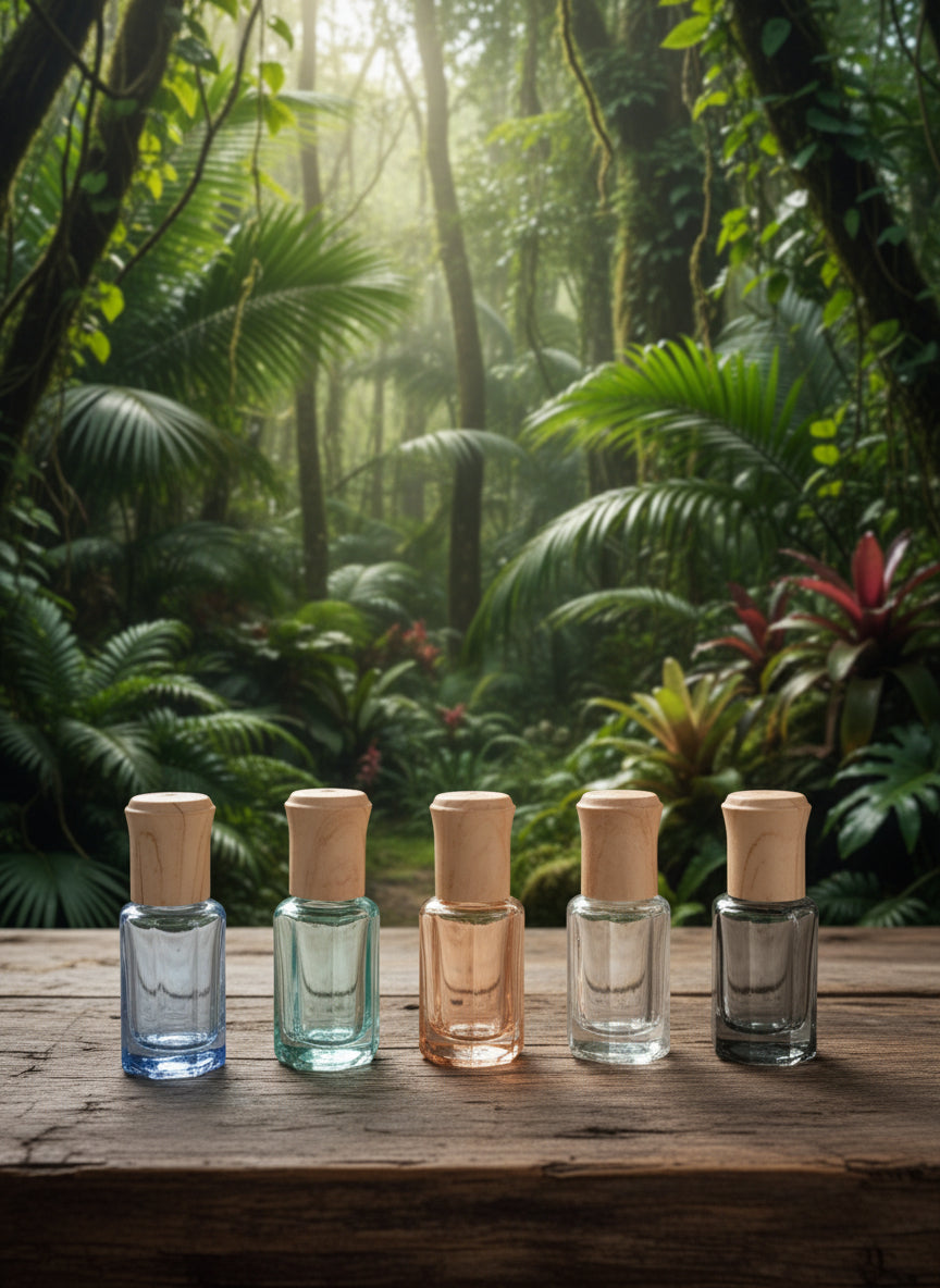 Roll on Glas 3ml mit bunter Glaskugel